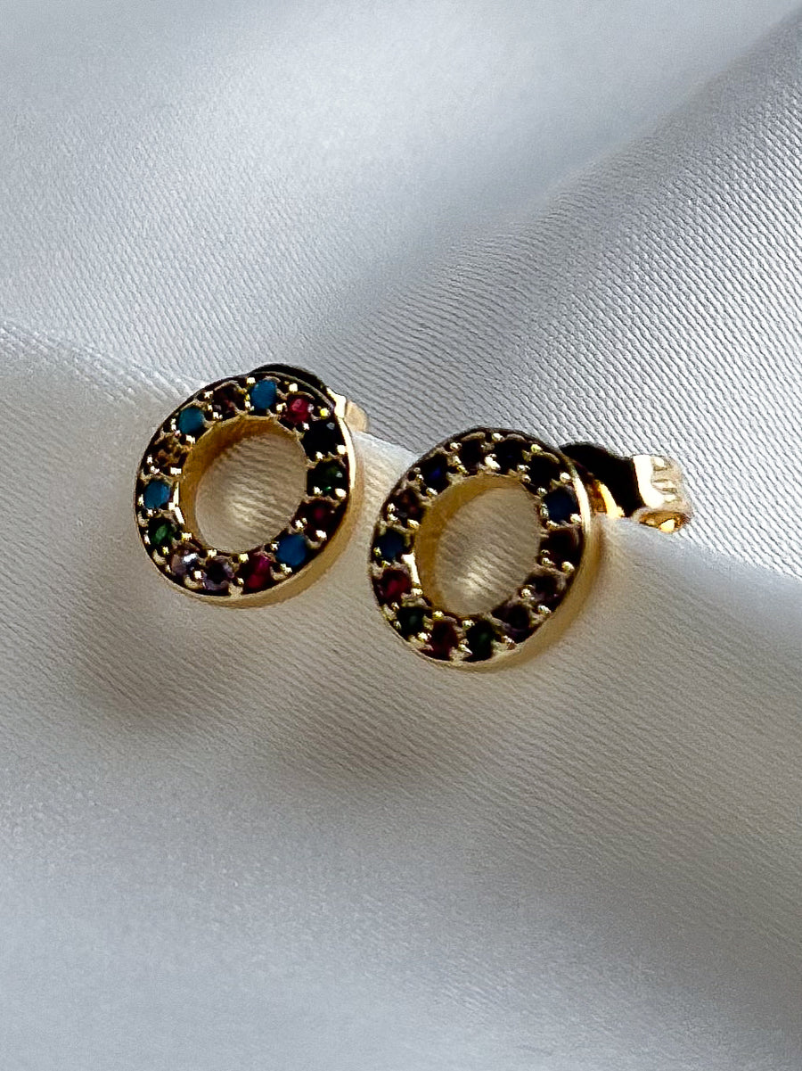 Earrings studs - circles