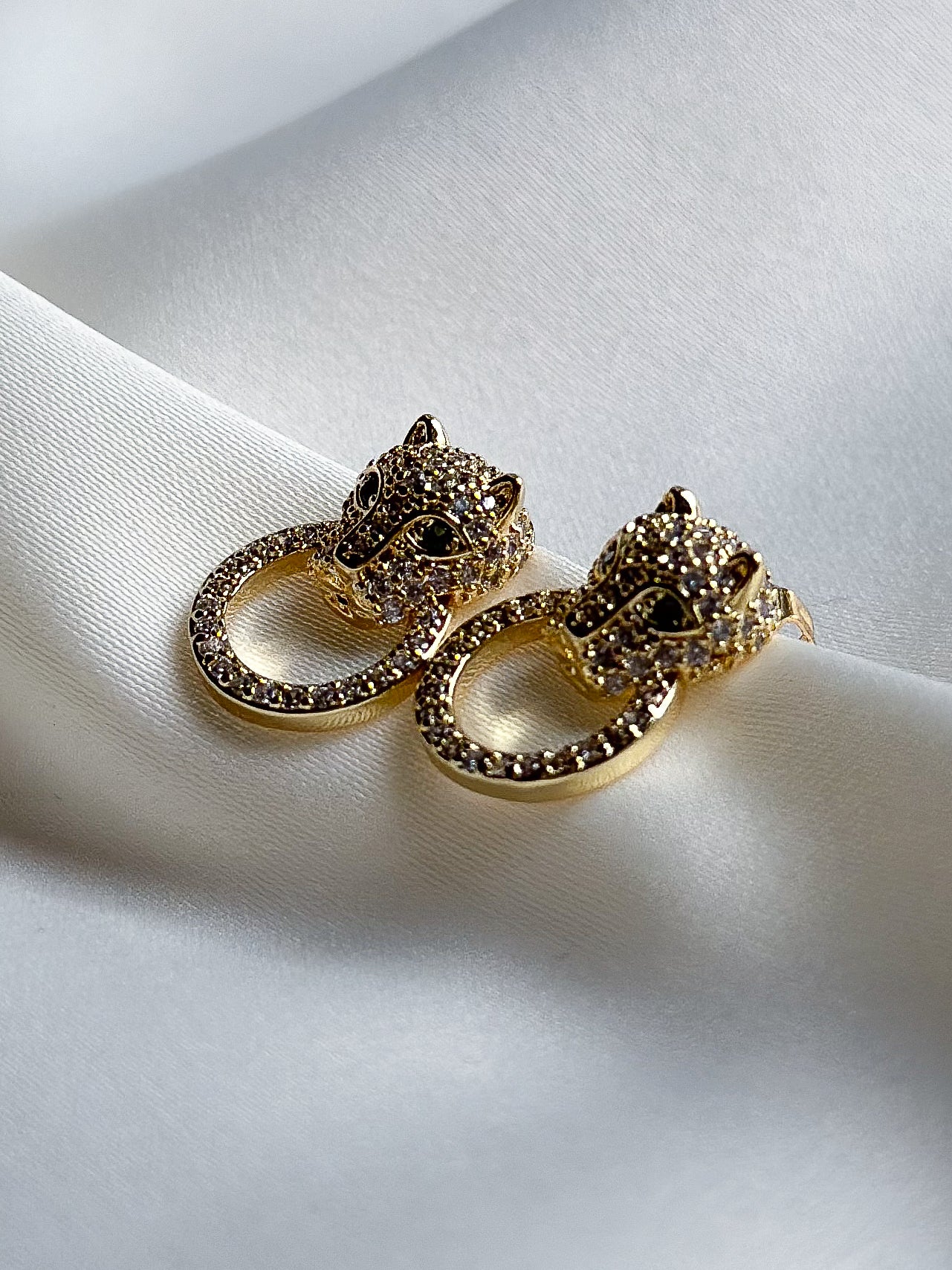 Oorbellen studs - leopard