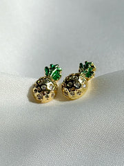 Earrings studs - pineapple