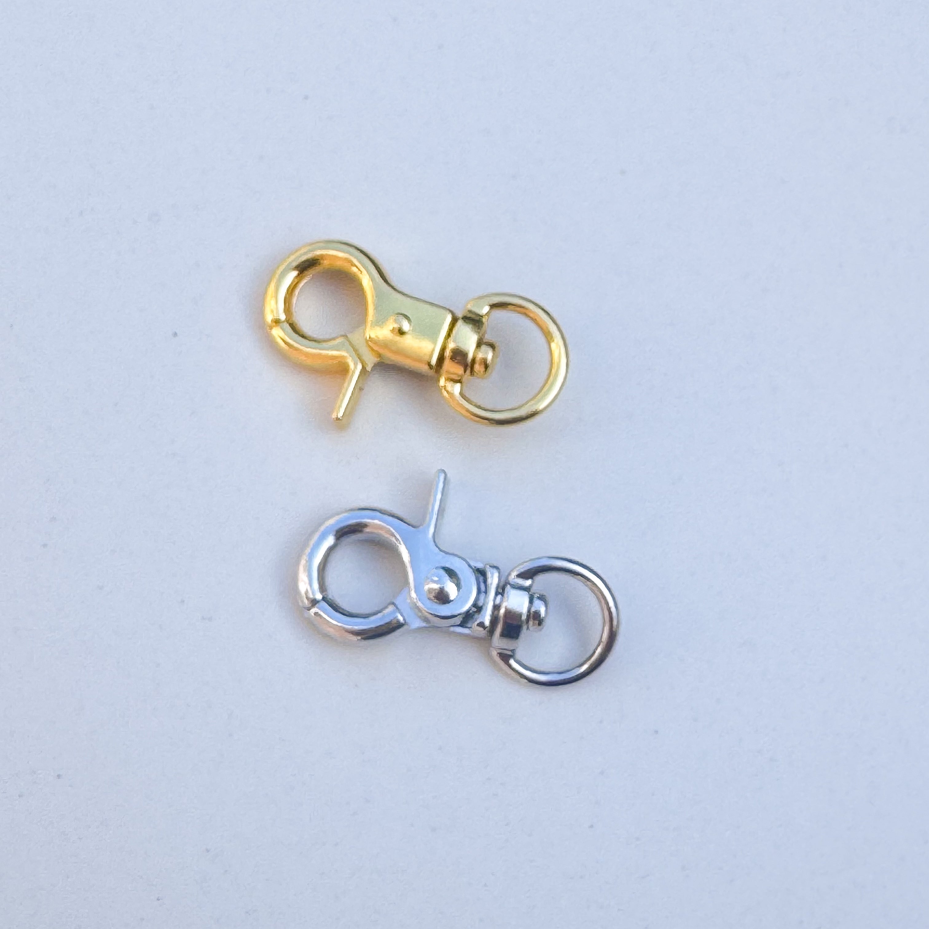 Sleutelhanger clip - goud en zilver