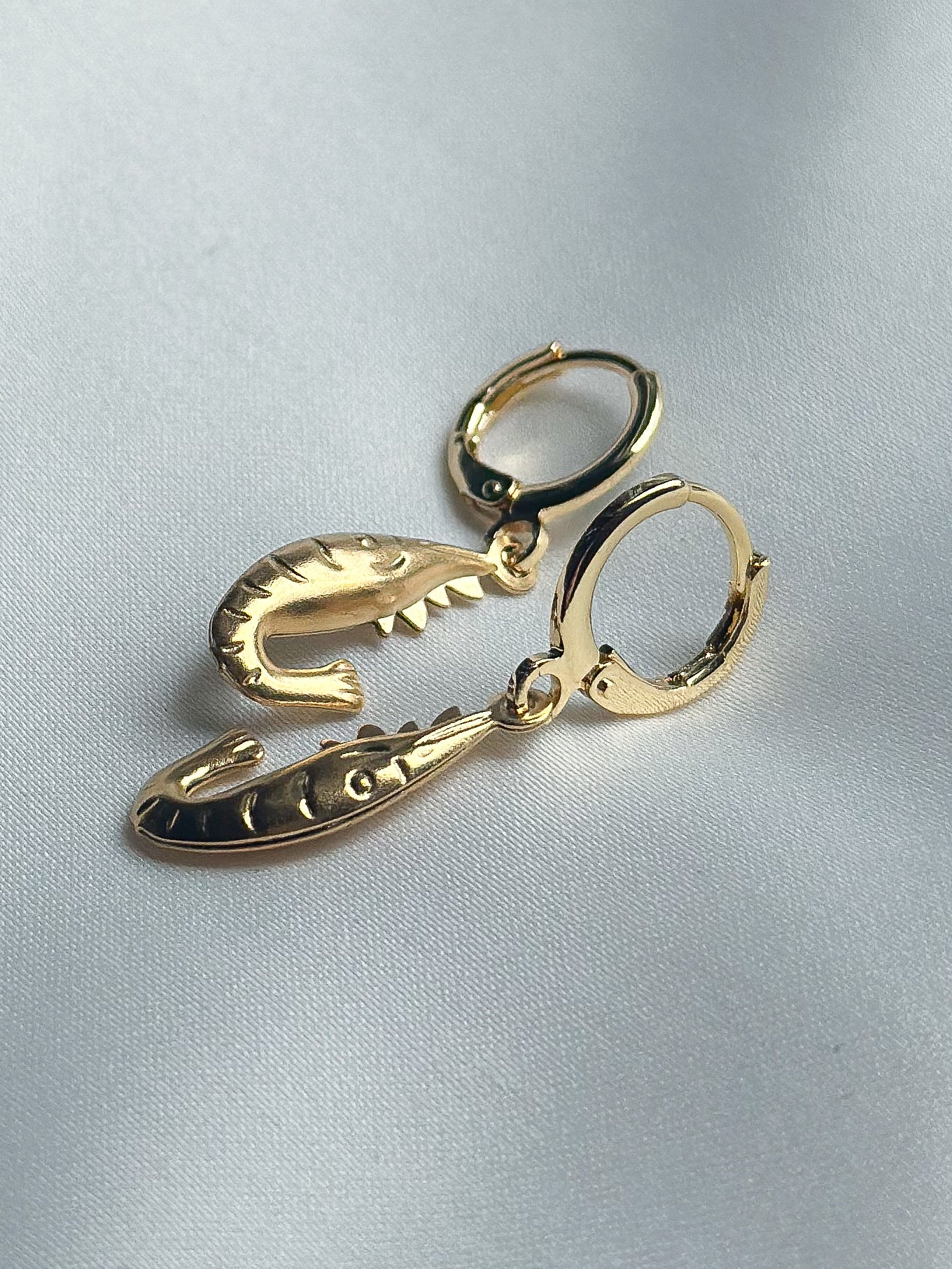 Earrings pendant - shrimps