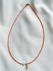 Chain cut glass - orange