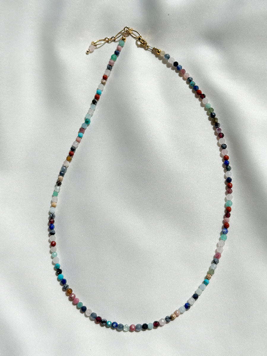 Ketting natuursteen - multi colori