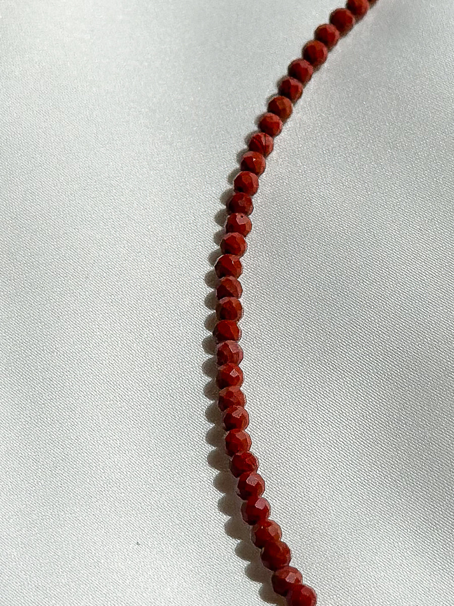 Ketting natuursteen - red jasper