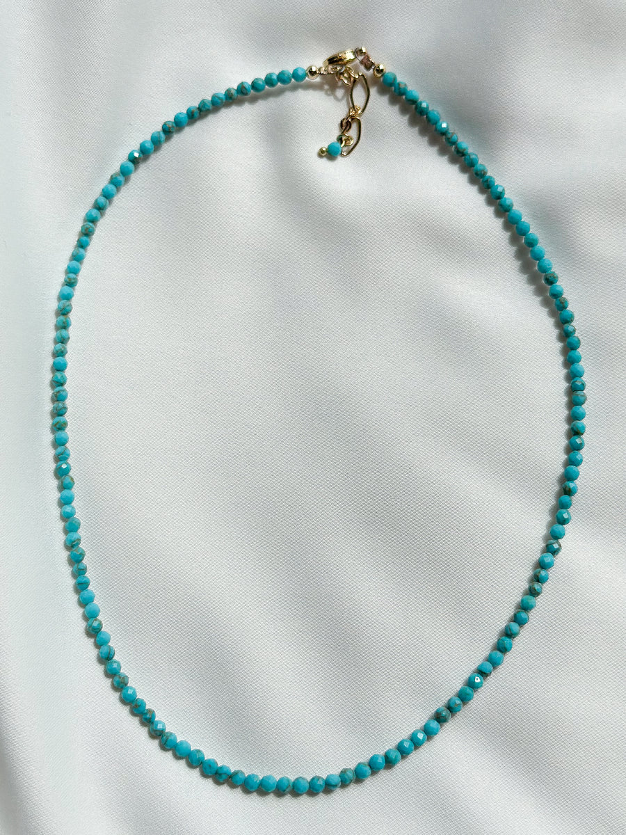 Ketting natuursteen - turquoise