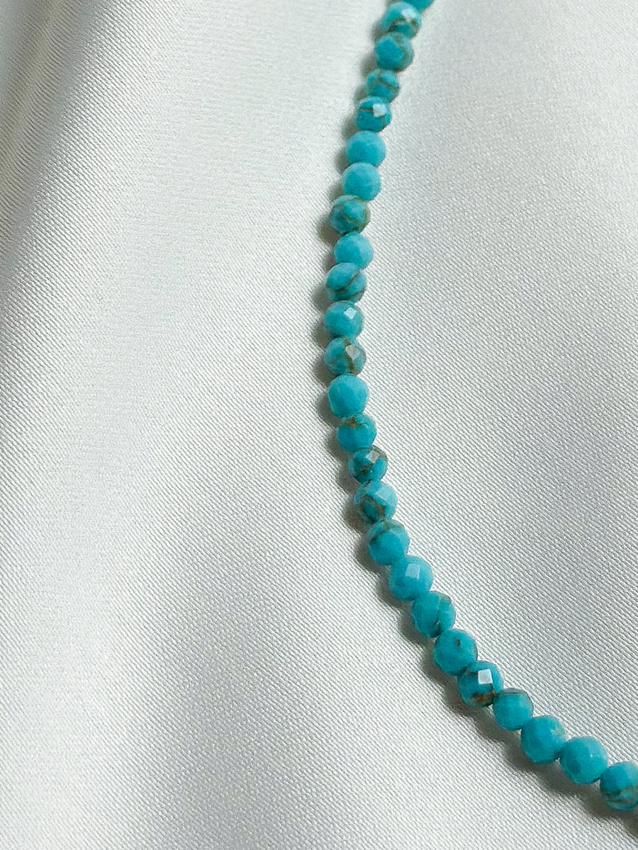 Ketting natuursteen - turquoise