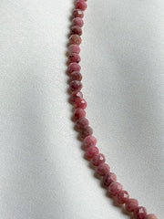 Necklace natural stone - rhodonite