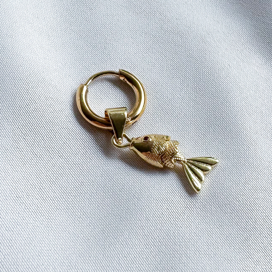 Oorbel single - Sea Collection - visje flexibel