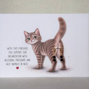 Poes - oorbel zwart