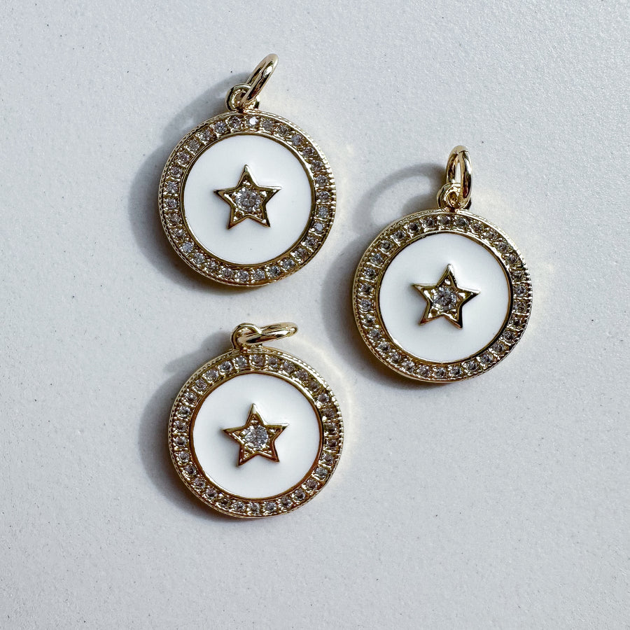 Charm Coin Star Zirconia