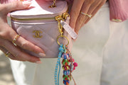 Bag charm Happy - roze